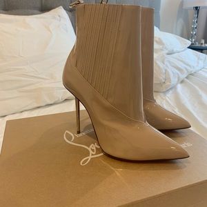 Christian Louboutin Epic Boot 100 mm Patent/Galva Heel